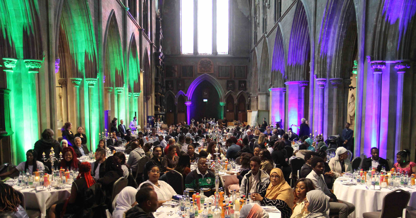 Almost 280 people who live in Direct Provision attended a special dinner in St Patrick’s Cathedral to mark World Refugee Day.