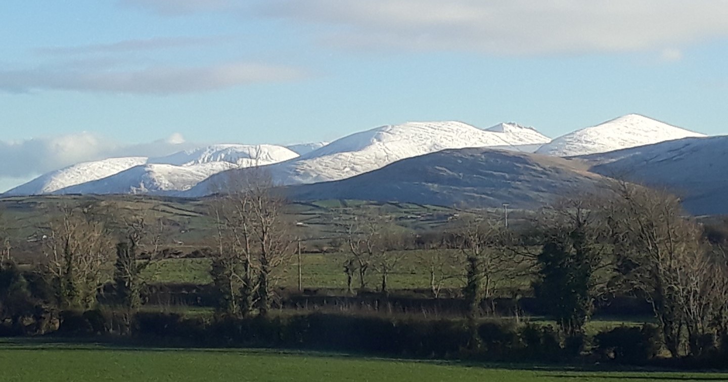 Recent snow on the Mournes, Co. Down.