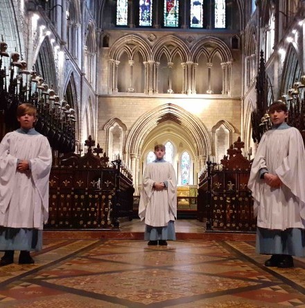 Children’s voices sing out in St Patrick’s after six–month absence