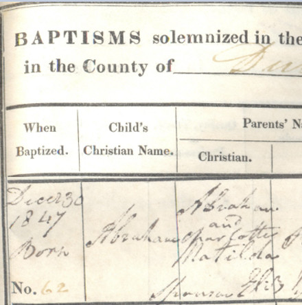Bram Stoker’s baptism in Clontarf