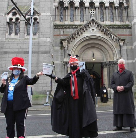 20th Dublin Black Santa Sit Out underway at St Ann’s Church