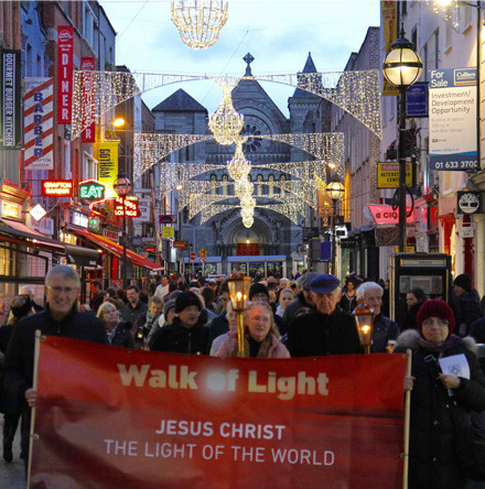 Bringing the light of Christ to Dublin’s city centre – Walk of Light 2018