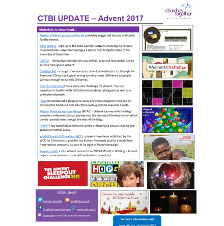 Advent resources from CTBI