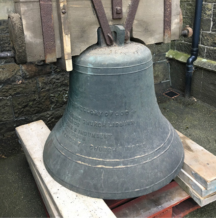 Bell freed from church tower after 150 years!