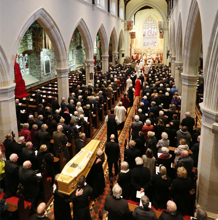 Funeral of Bishop James Mehaffey – ‘a powerful influence for good’