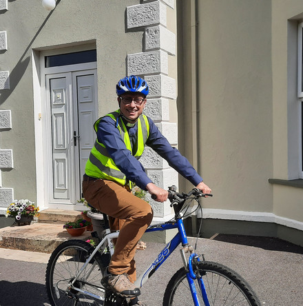 Prayer Cycle with a difference for Donegal Rector