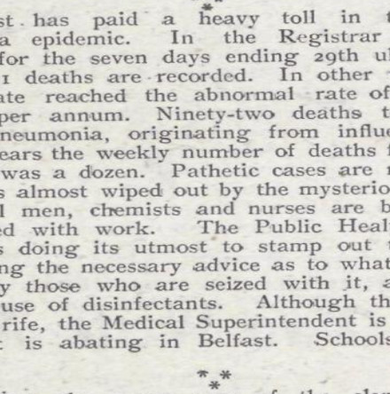 Pandemic in Ireland one hundred years ago through the lens of the Church of Ireland Gazette