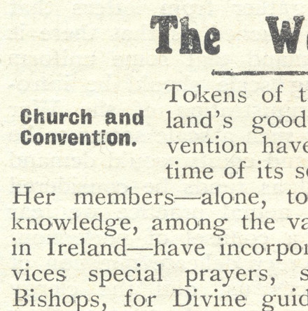 ‘Good Wishes for the Great Adventure’: The Church of Ireland & the Irish Convention, 1917