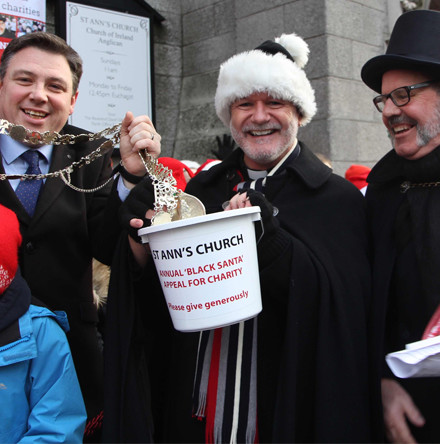 Black Santa Christmas charity appeal launched in Dublin city centre