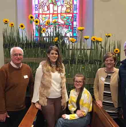 Church celebrates with flowers ‘The Great I Am’