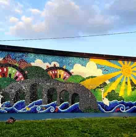 County Cork school creates massive mural out of plastic bottle tops to conquer lockdown isolation