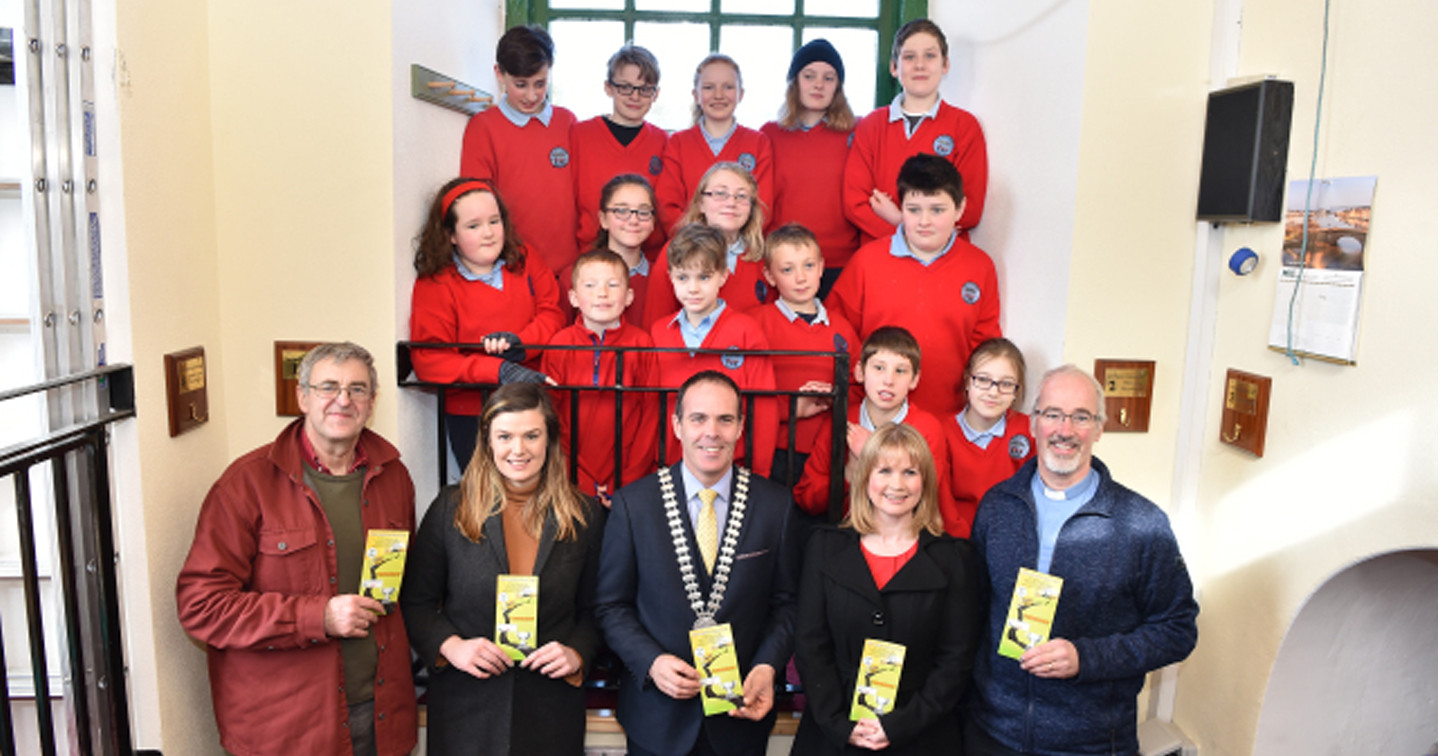 Launch of the Sam Maguire School Tour in St. Mary's Church, Dunmanway.