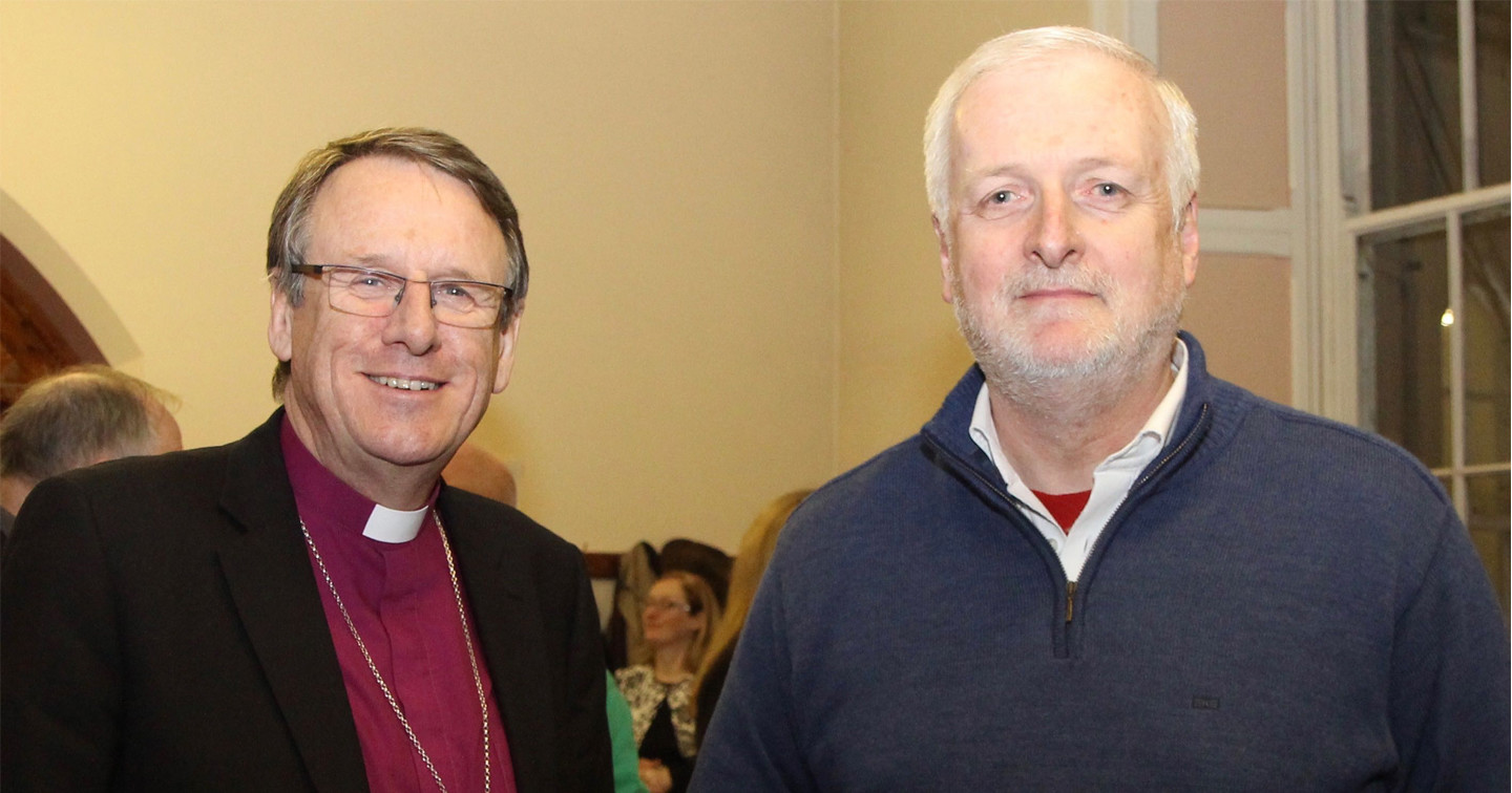 Bishop Kenneth Kearon and Kieron O'Mahony.