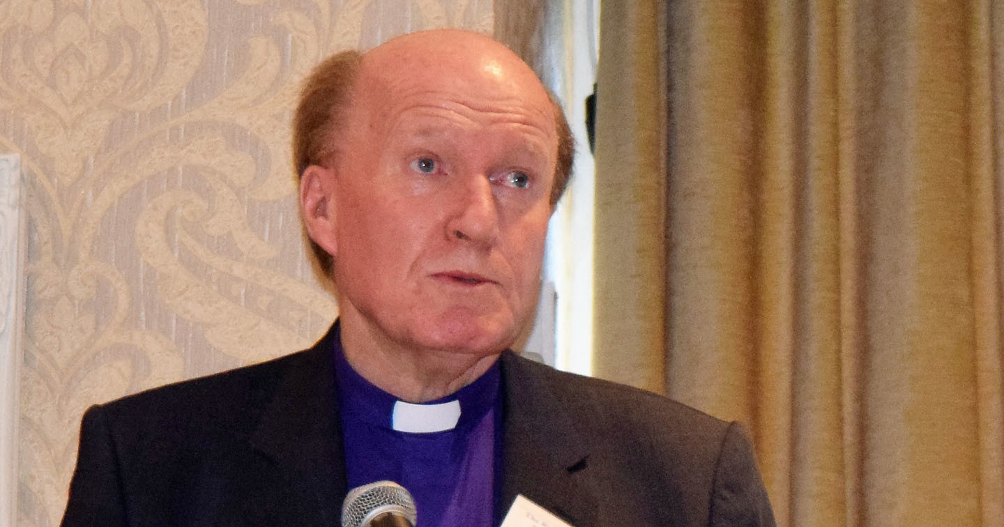 Bishop Ferran Glenfield delivers his President's Address to Synod.