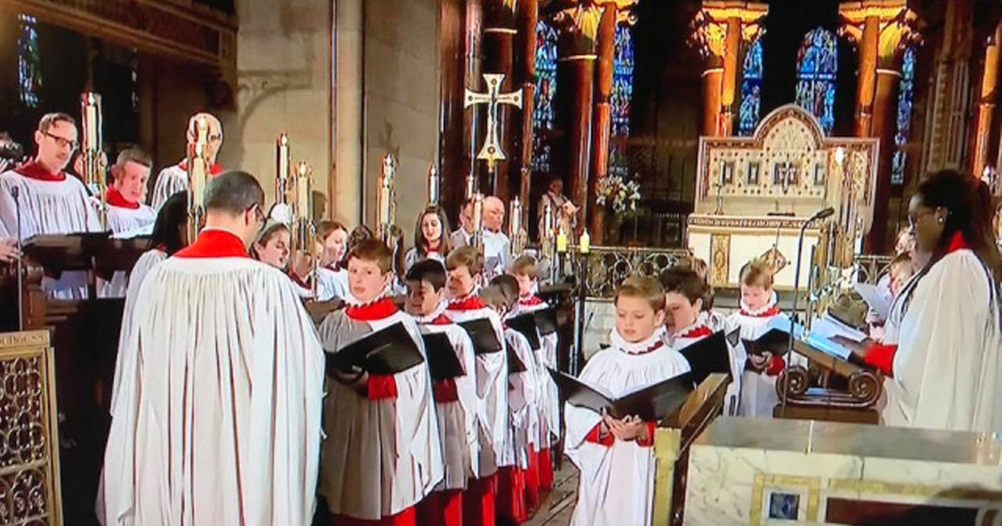 St Fin Barre’s Cathedral Choir directed by Peter Stobart.