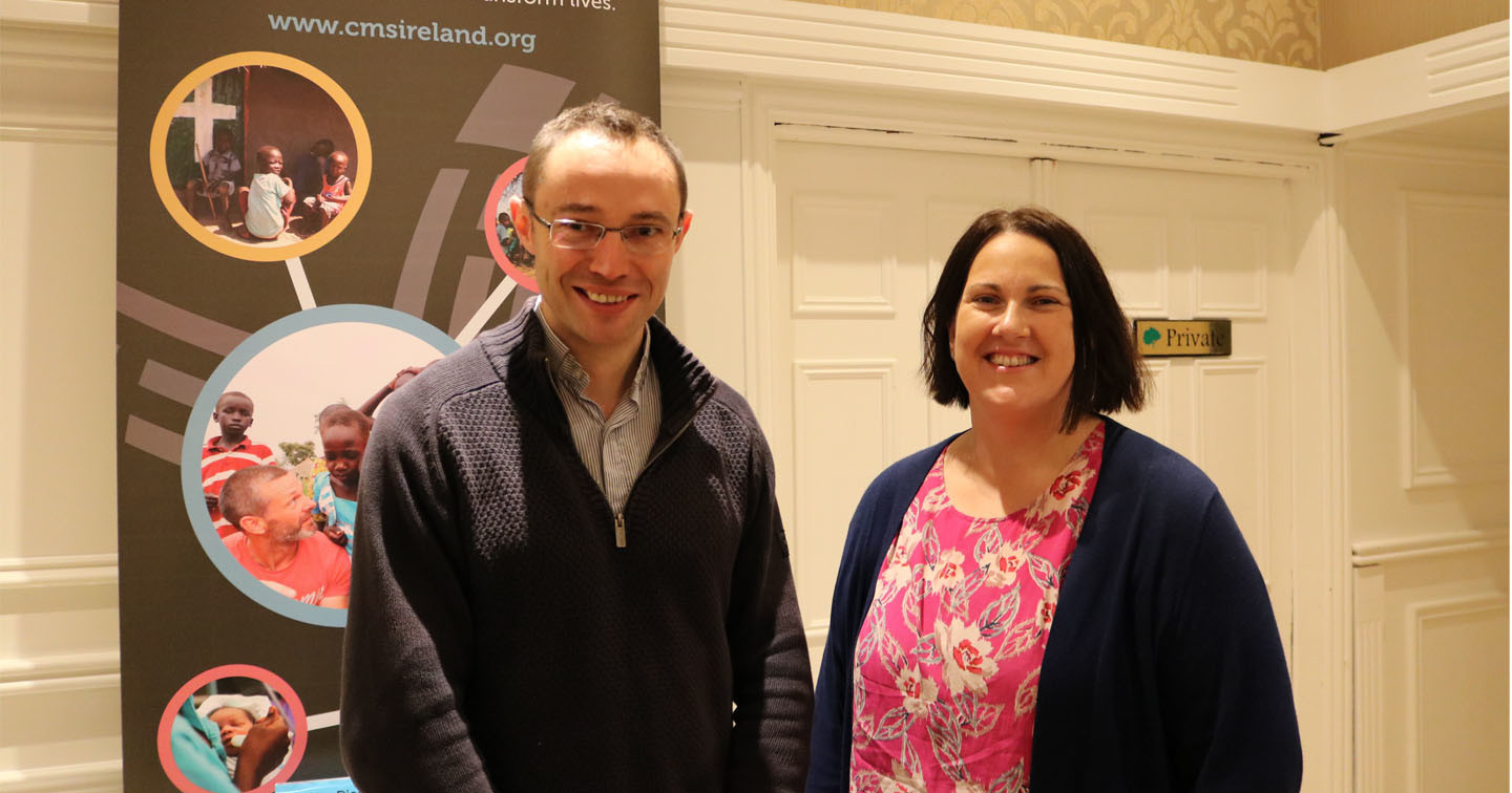 The Revd Nick Jones and Linda Abwe (CMS Ireland).