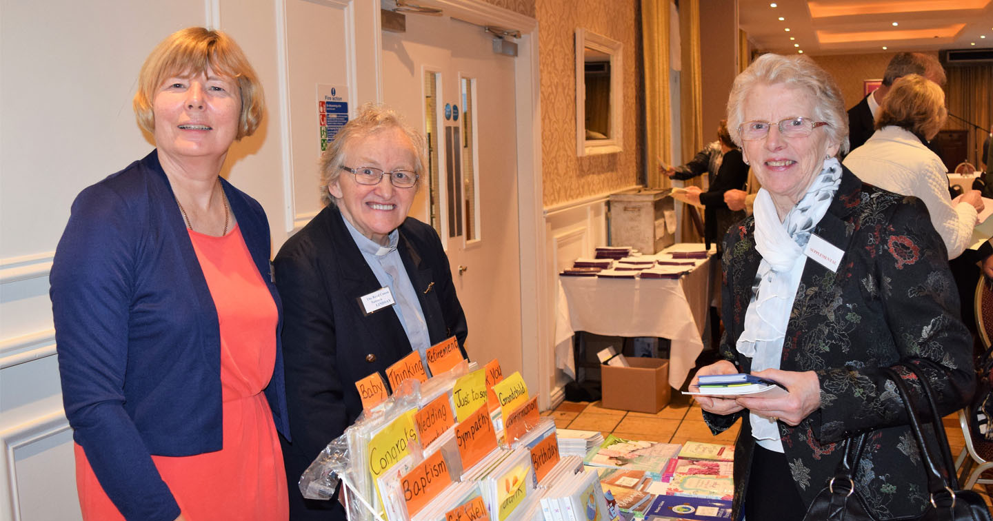 Mary Geelan, Canon Sandra Lindsay and Patricia Wilson.