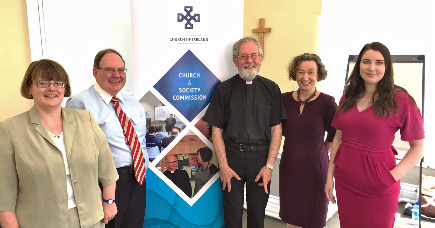 Left to right: Dr Regina McQuillan, the Revd James Mulhall, the Revd Martin O'Connor, Professor Eilis Hennessy, and seminar organiser Ms Caoimhe Leppard.