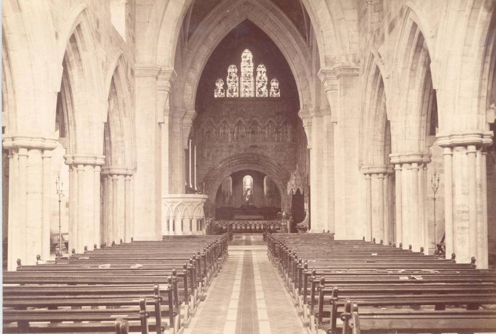 Interior photograph of Tuam Cathedral at the turn of the 20th century, RCB Library Collection