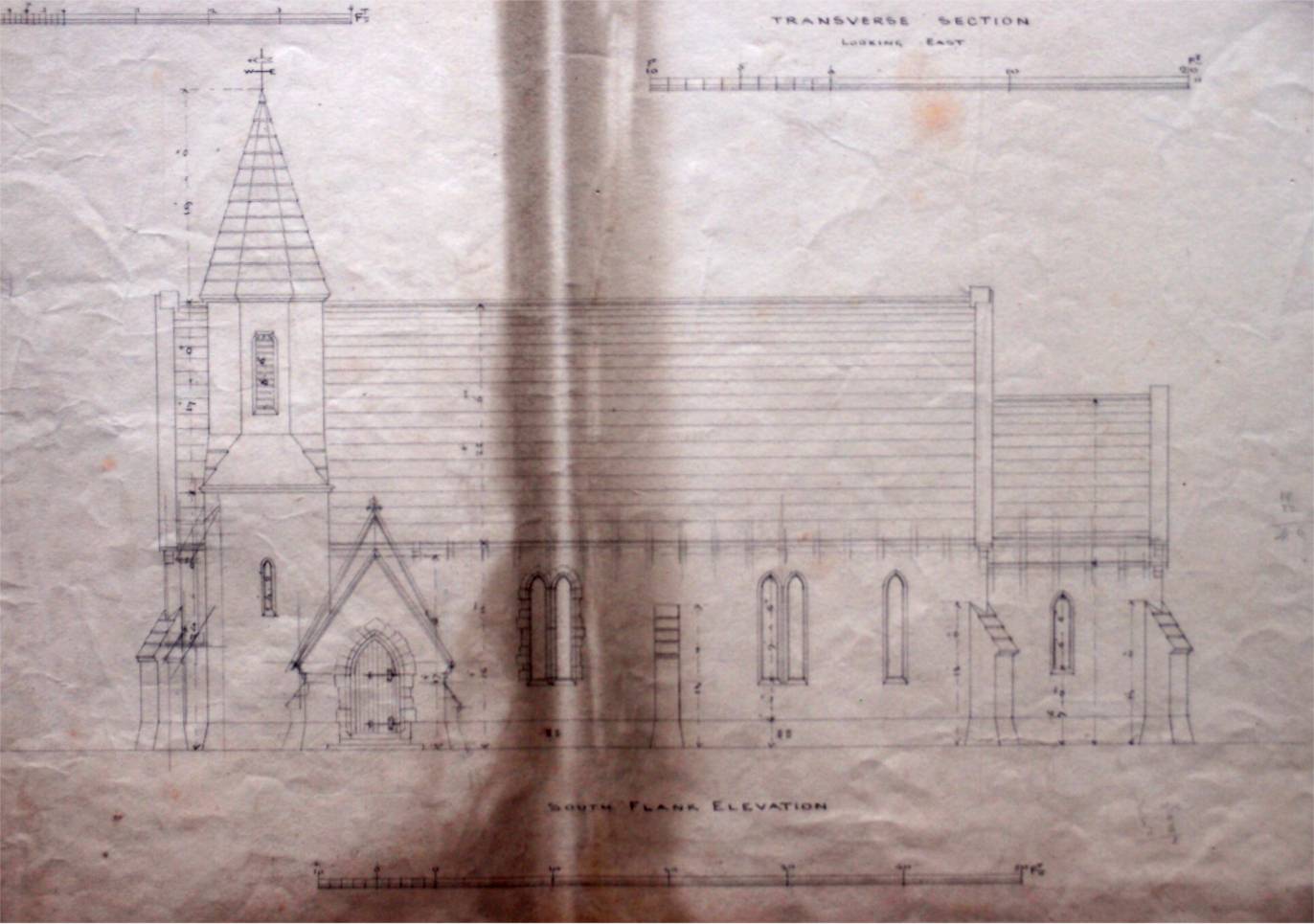 Bishop Plunkett built a new parish church at Tourmakeady for the parish of Ballyvoie, in addition to founding schools in the district.  Designed by Joseph Welland in 1851, it was erected on high ground on the edge of Drimbawn demesne overlooking the village, RCB Library PF/26