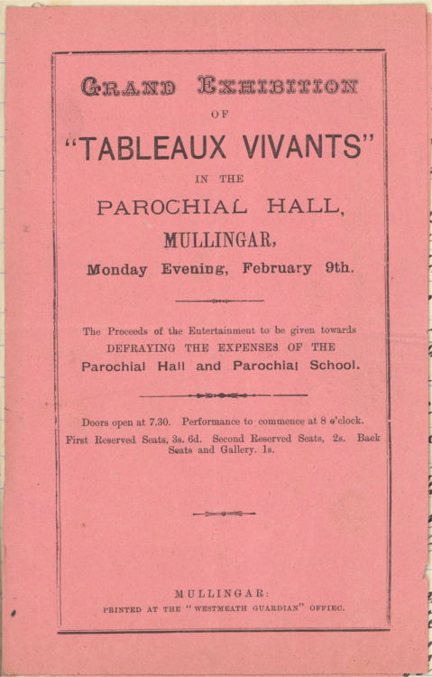 RCB Library P336.20.1 Pg 302 - Cover of undated 'Tableaux Vivant'