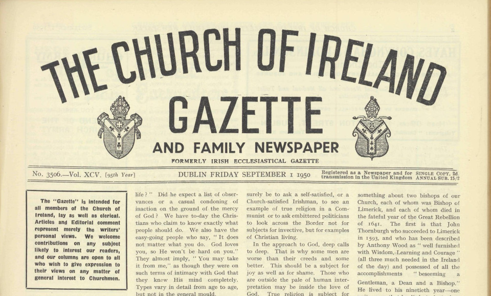Church of Ireland Gazette 1 September 1950