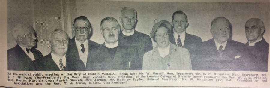The annual public meeting of the Dublin YMCA, published on 18 April 1957
