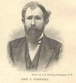 John J. O'Donnell (Image from Ellis, History of Cattaraugus County, 1879)
