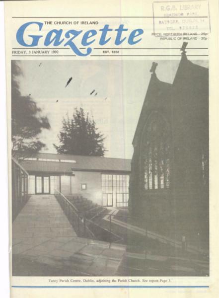 Church of Ireland Gazette - 3 January 1992