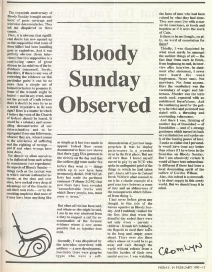Church of Ireland Gazette - 14 February 1992