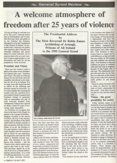 Church of Ireland Gazette - 26 May 1995