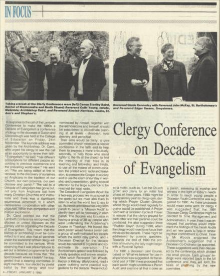 Church of Ireland Gazette - 5 January 1990