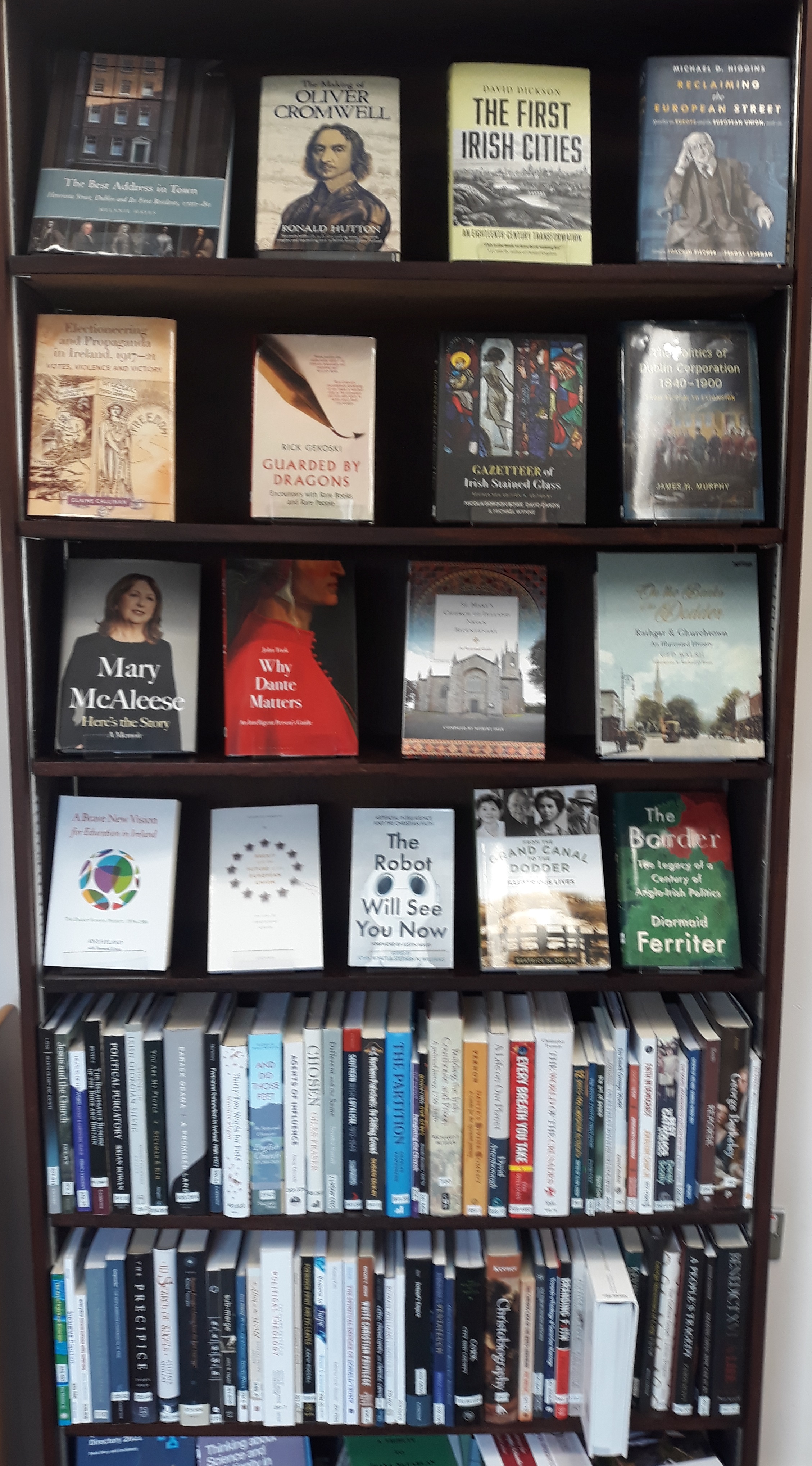 The new books display in the Catalogue Room of the RCB Library.