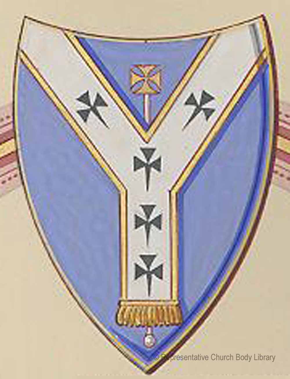 The coat of arms of the diocese of Dublin