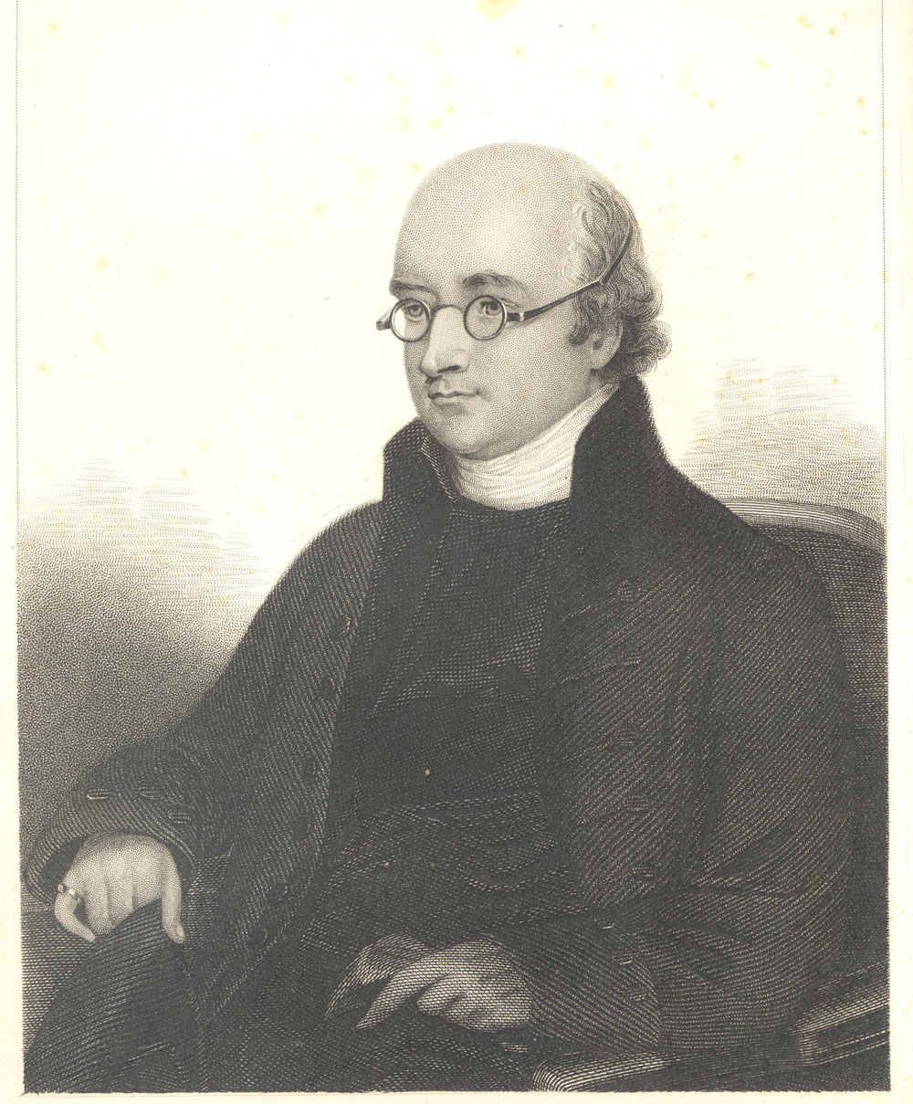 Line drawing of Bishop Mant from "A Memoir of the Life of Bishop Mant" by his some-time Brother-Fellow Archdeacon Berens (London, 1849)