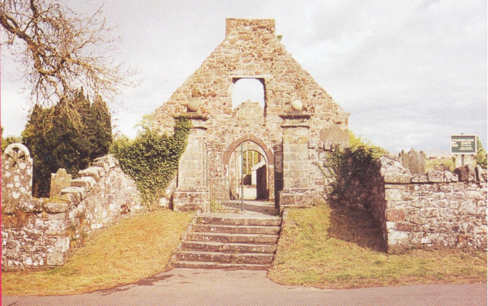 The original 17th century church and graveyard at Blackhill. Image from The Oak Grove of Luran. A History of Derryloran Parish Church.