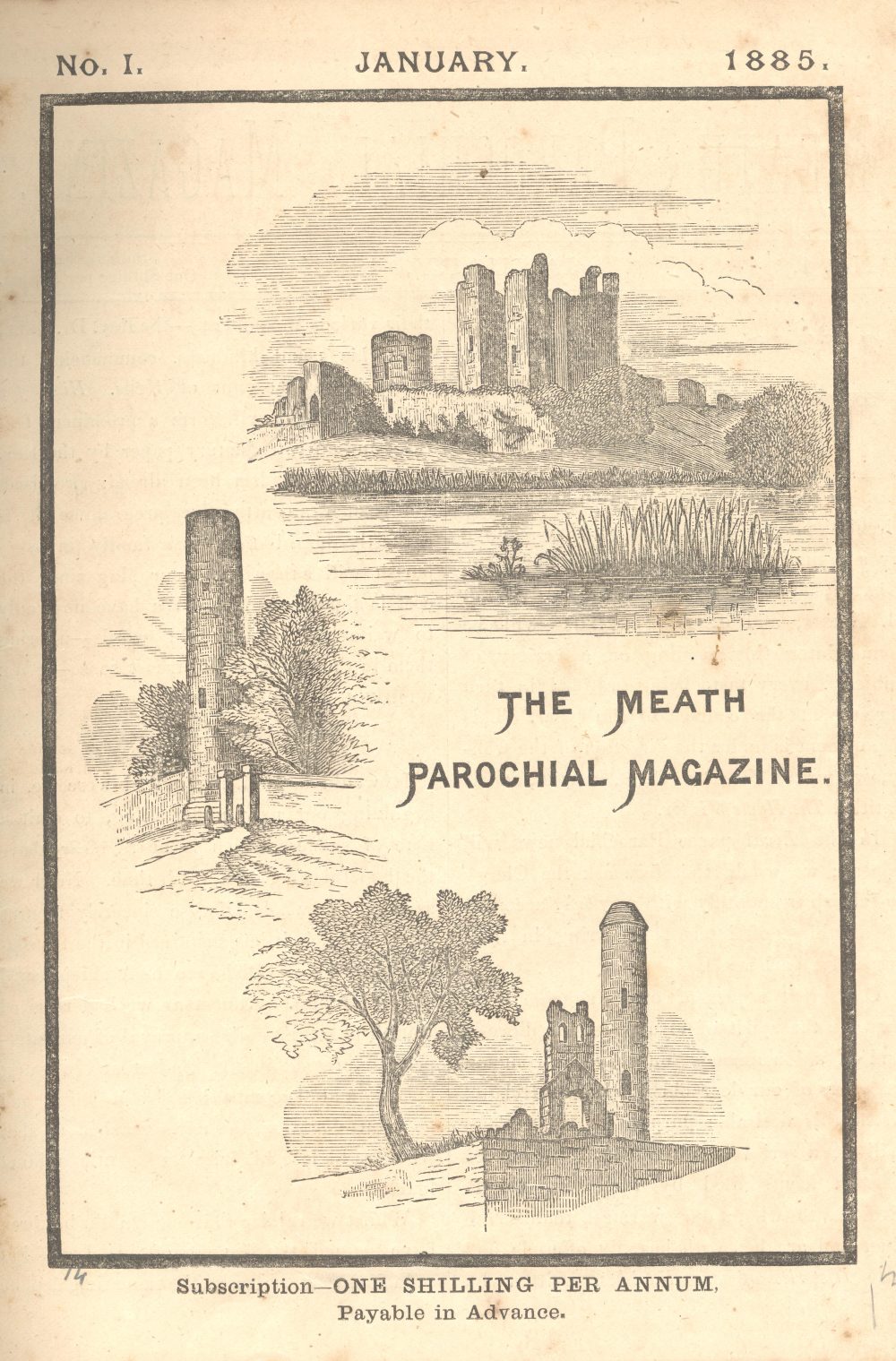 First volume of the Meath Parochial Magazine, 1885, RCB Library D7/17/1.1