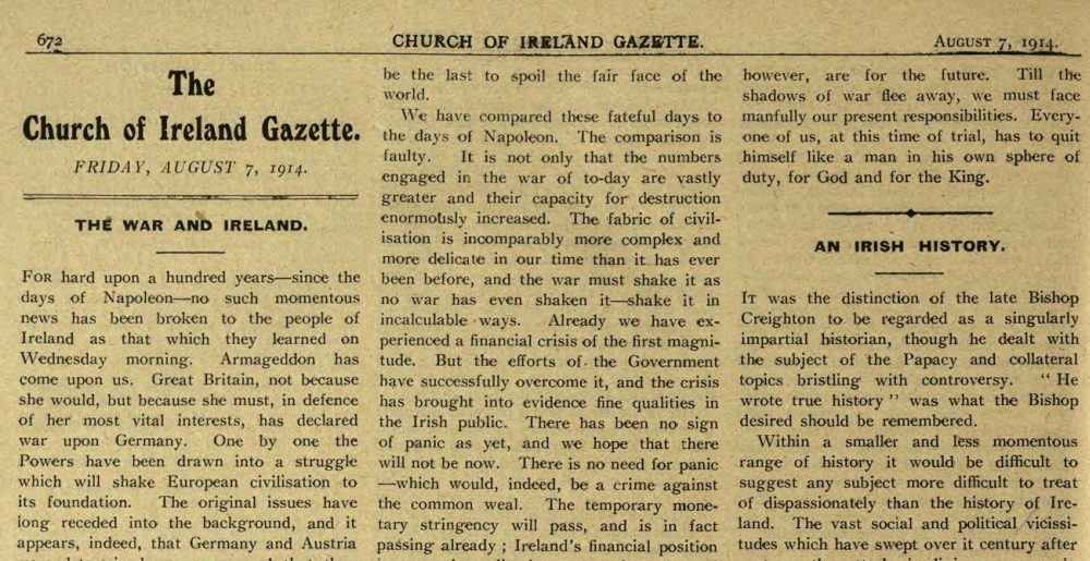 Church of Ireland Gazette 1914
