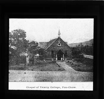 Trinity College Chapel, Dublin University Mission, Foochow, China, RCB Library St Patrick's Deanery lantern slide collection