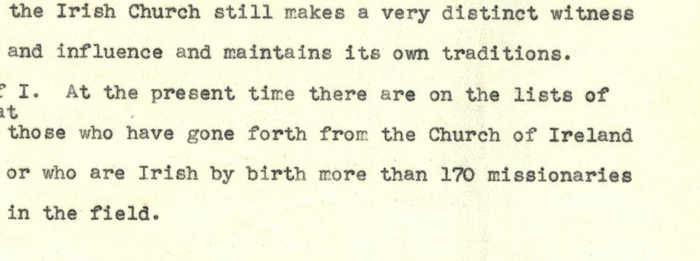 St Patrick's Commemoration Lecture concluding sentence