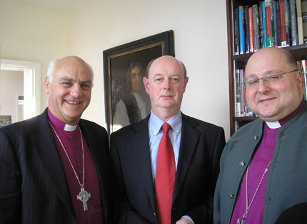 The Bishop of Kilmore, the Rt Revd Ken Clarke, Dr Raymond Refaussé, RCB Library and the Bishop of Madrid,  the Rt Revd Carlos Lopez Lozano