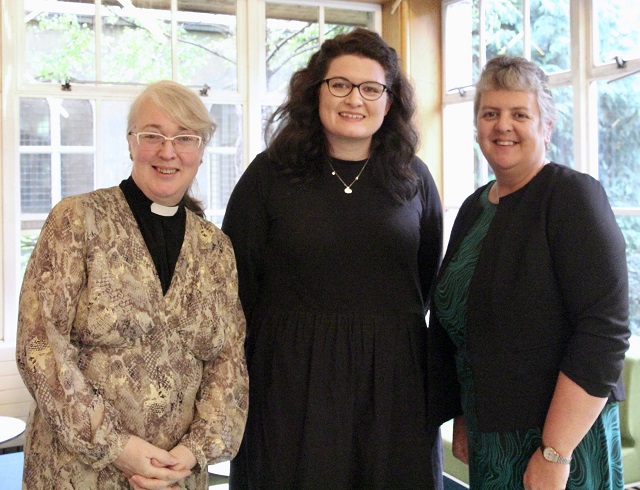 Revd Prof Anne Lodge, Jacinta O'Regan and Dr Jacqui Wilkinson at the Making Connections Conference in DCU.