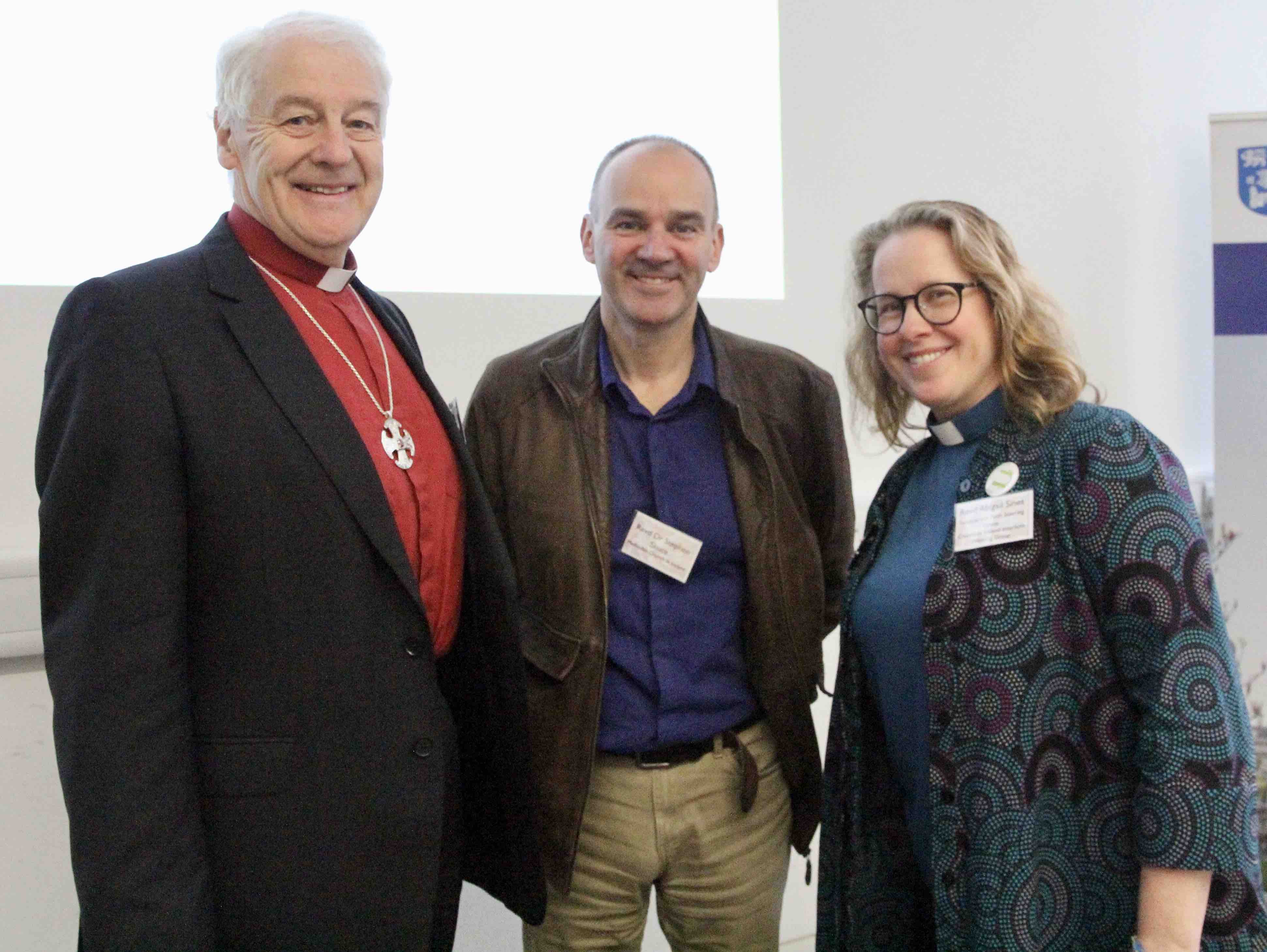 Archbishop Michael Jackson, the Revd Dr Stephen Skuce and the Revd Abigail Sines.