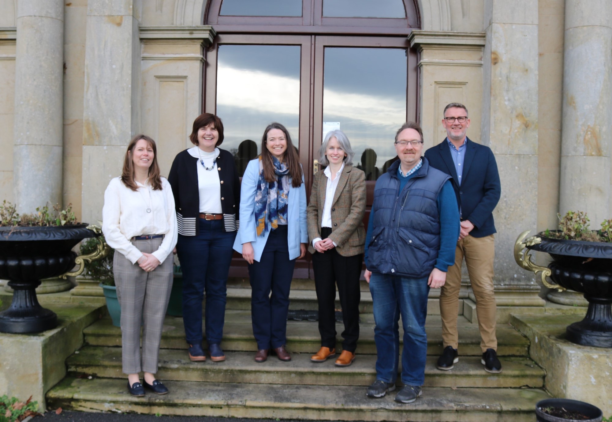 Pictured from left at the vocations retreat are Provost Lynda Peilow (Central Director of Ordinands), Judy Peters (Commission on Ministry), Dr Katie Heffelfinger (CITI), the Revd Julie Bell (Chaplain), Dr Sean Doherty (guest speaker) and the Revd Rob Jones (Pioneer Ministry National Director).