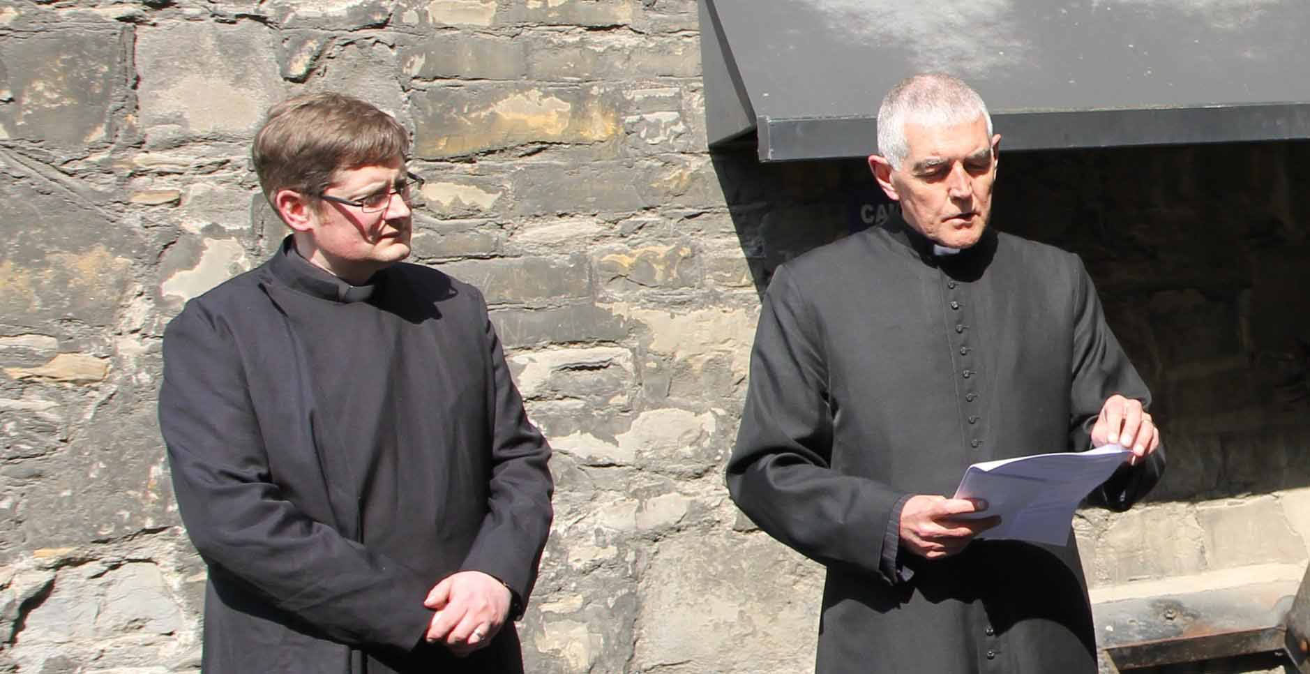 The Revd Ross Styles and Archdeacon David Pierpoint.