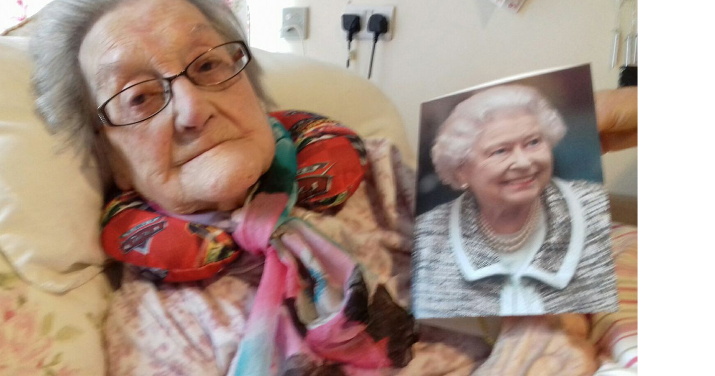 Mrs Stella McMillan, Carnmoney Parish, was delighted to receive a 100th birthday card from Her Majesty The Queen.