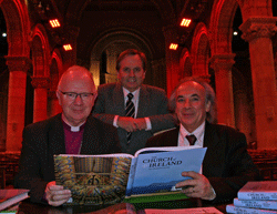 Arcbishop Clarke, Prof Brian Walker, Dr Claude Costecalde