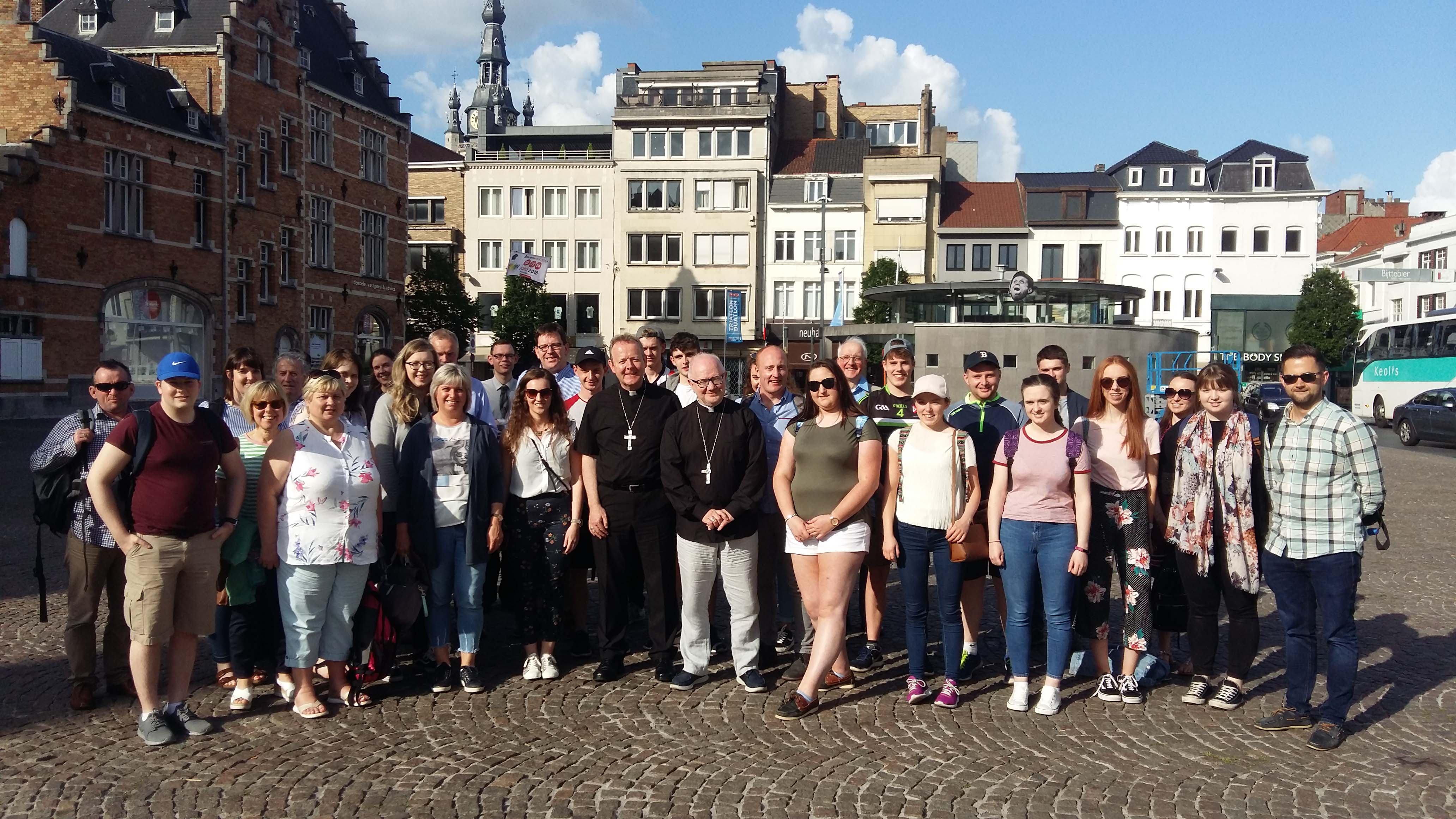 A visit to Kortrijk, Belgium, as part of the cross-community pilgrimage of hope.