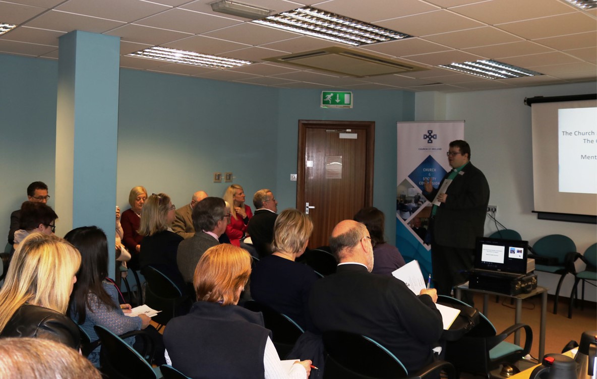 Participants at a Church and Society Commission seminar on mental health, at Church of Ireland House, Belfast, in April 2017.