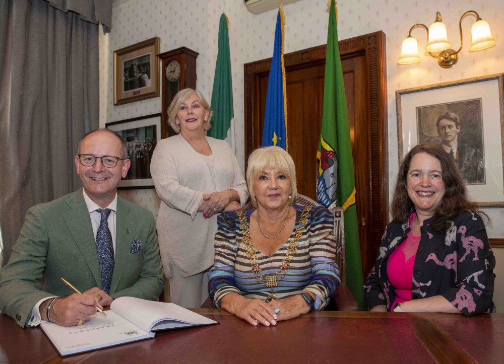 With Ms Ann Doherty, CEO Cork City Council, Councillor Deirdre Forde, Lord Mayor of Cork & Ms Heather Nuzum.